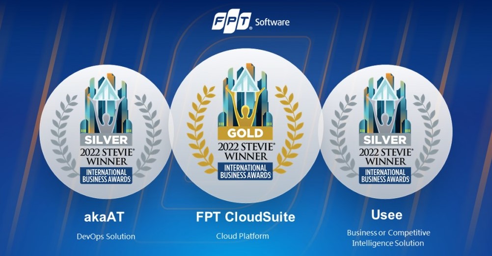 Ba giải pháp số của FPT Software giành giải Vàng và Bạc tại Giải thưởng Kinh doanh Quốc tế năm 2022