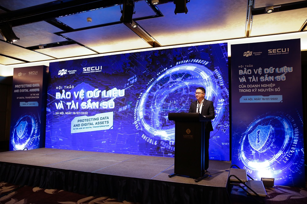 Ông Thân Minh Ngọc, Đại diện FPT IS chia sẻ tại Hội thảo