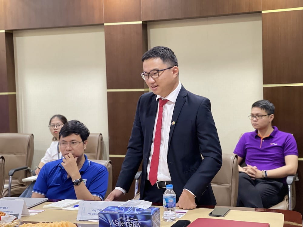 Ông Thân Minh Ngọc - Phó Giám đốc Khối Doanh nghiệp - FPT IS phát biểu tại sự kiện