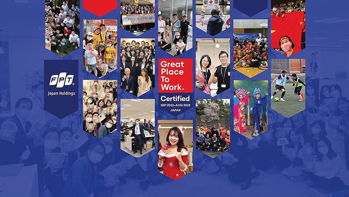 Great Place To Work vinh danh FPT Japan là Nơi làm việc tuyệt vời tại Nhật Bản