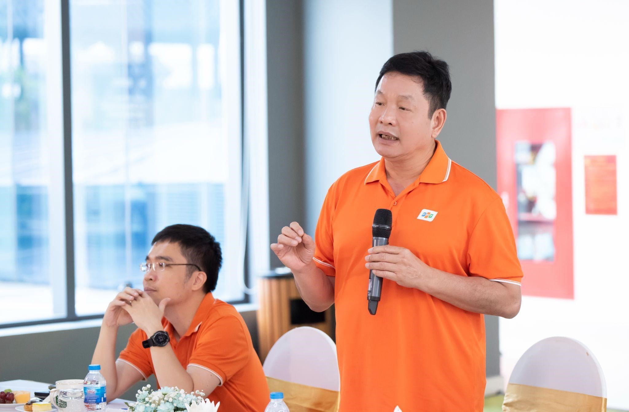Ông Trương Gia Bình Chủ tịch HĐQT FPT chia sẻ tại buổi làm việc với tập đoàn PC1