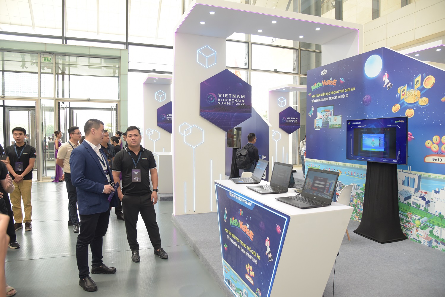 The exhibition booth of the Meduverse developed by FPT Software