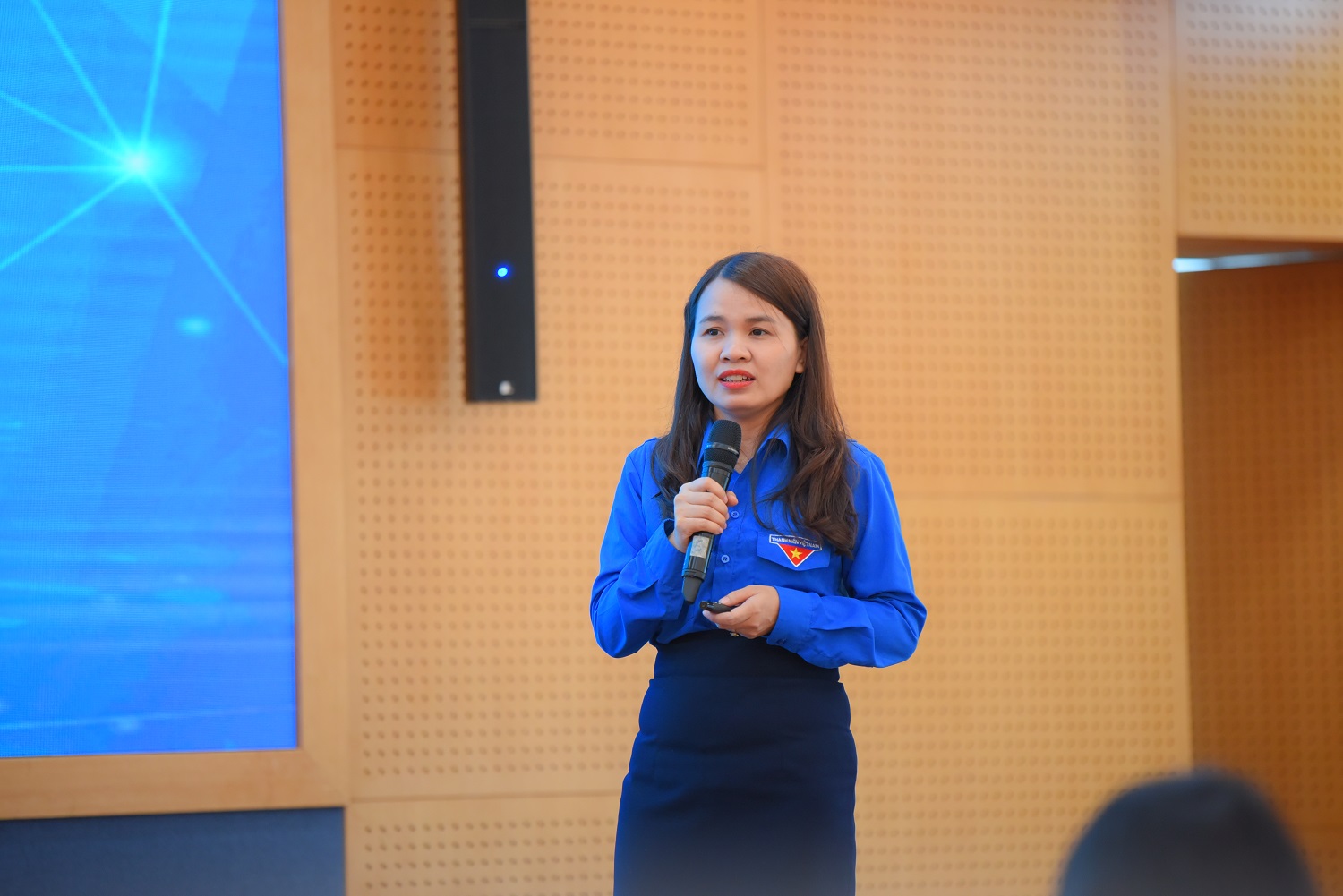 Ms. Tran Thi Thu Chairperson of the Vietnam Youth Federation of Quang Tri Province