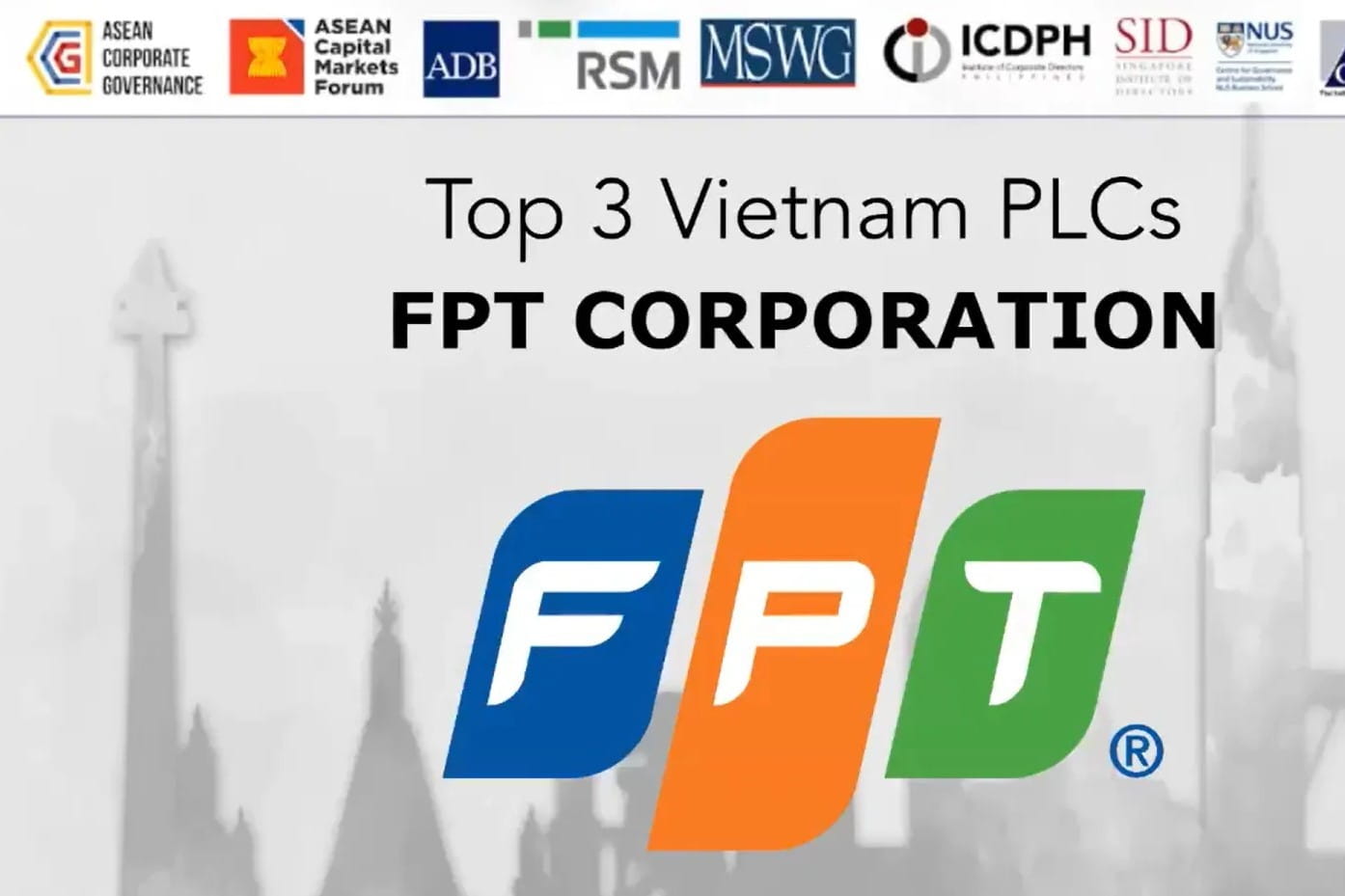 FPT được vinh Danh Top 3 Công ty niêm yết có quản trị công ty tốt nhất khu vực ASEAN