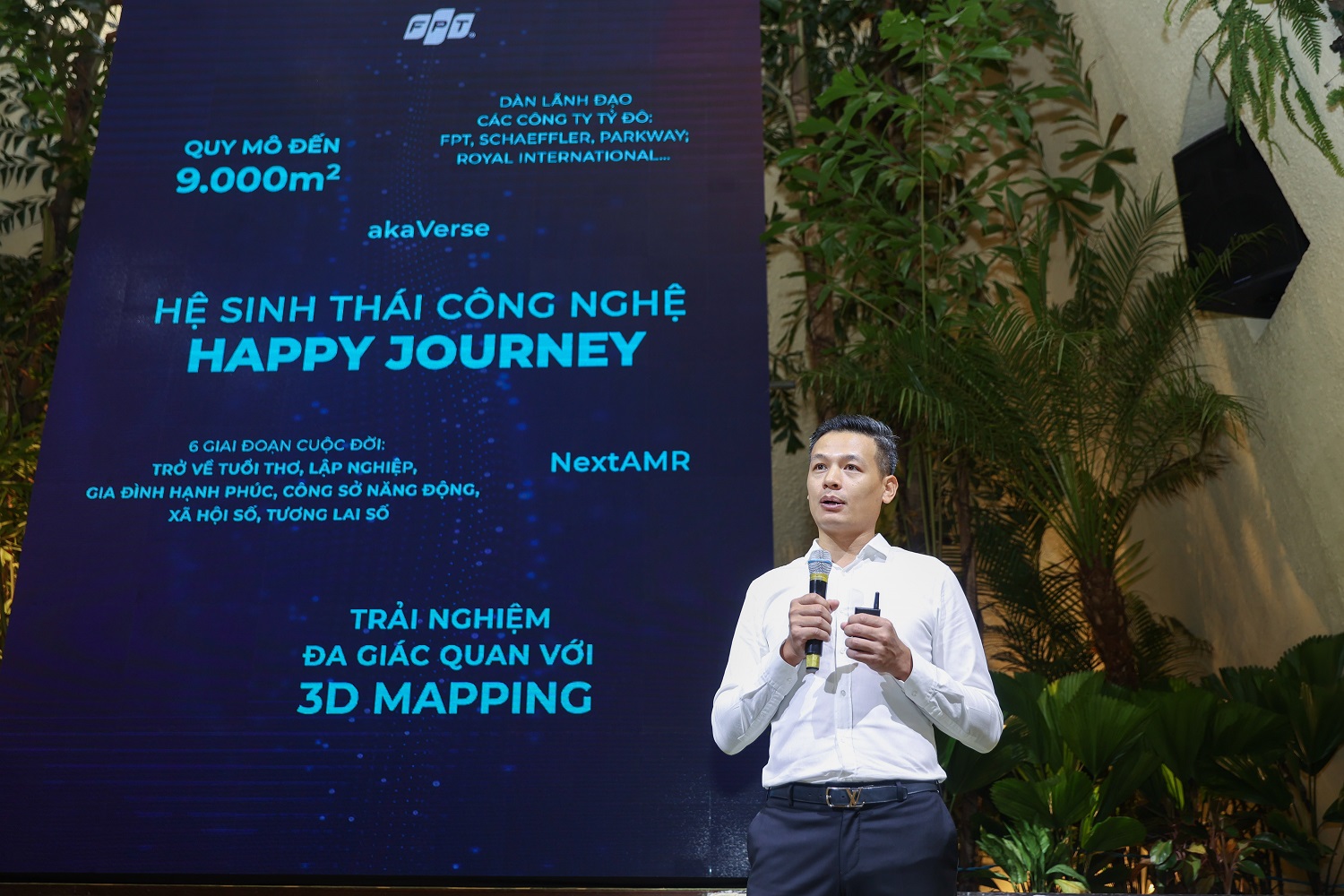 Ông Vũ Anh Tú, Giám đốc Công nghệ, Trưởng Ban tổ chức FPT Techday 2022 chia sẻ tại Lễ khởi động sự kiện ngày 12/12/2022