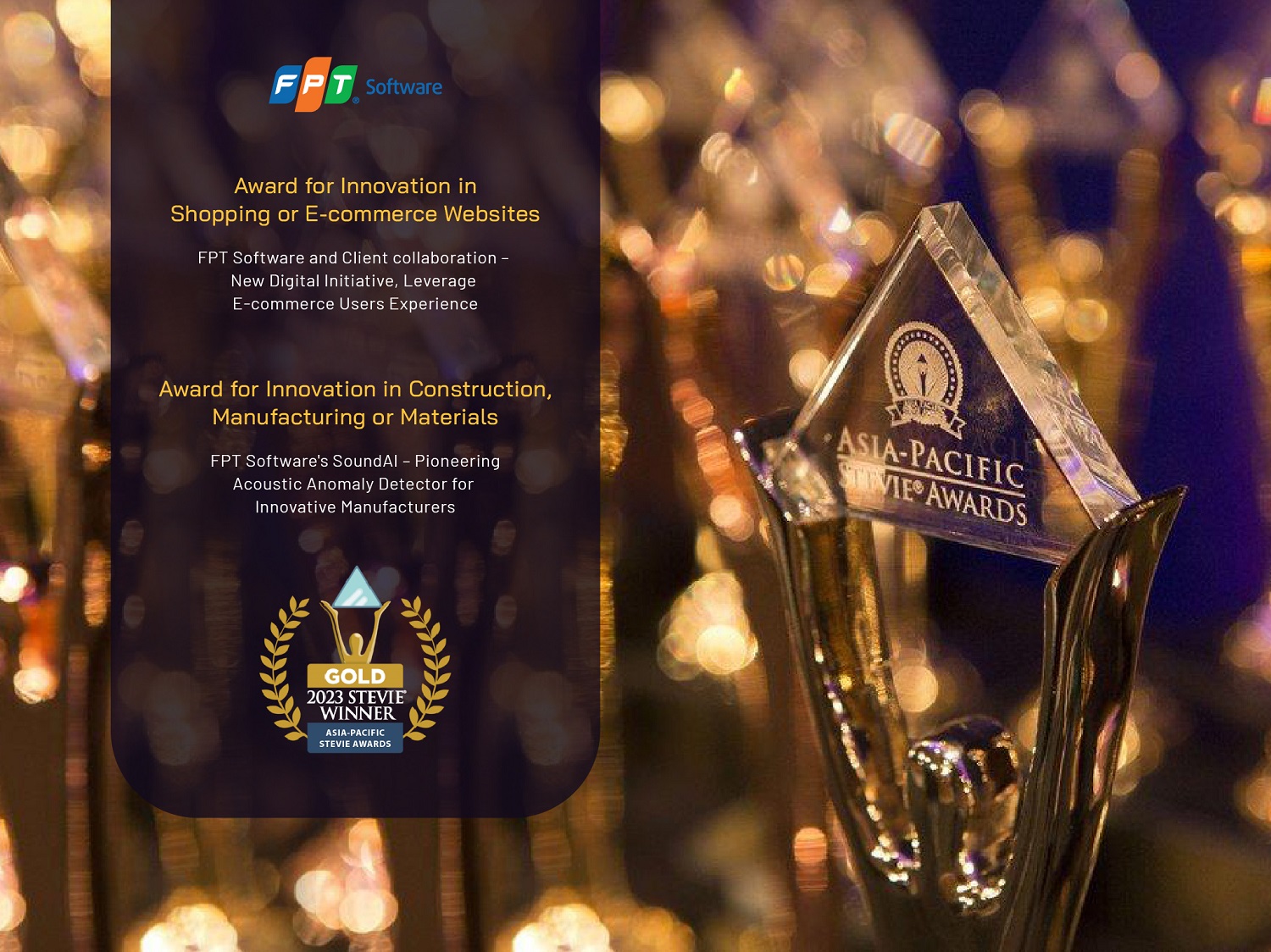 Tiên phong toàn cầu hóa FPT được vinh danh tại Asia Paciffic Stieve Awards 2023