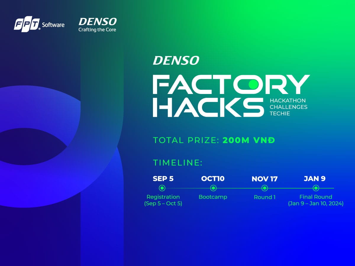 DENSO và FPT Software ra mắt cuộc thi hackathon với giải thưởng 200 triệu đồng