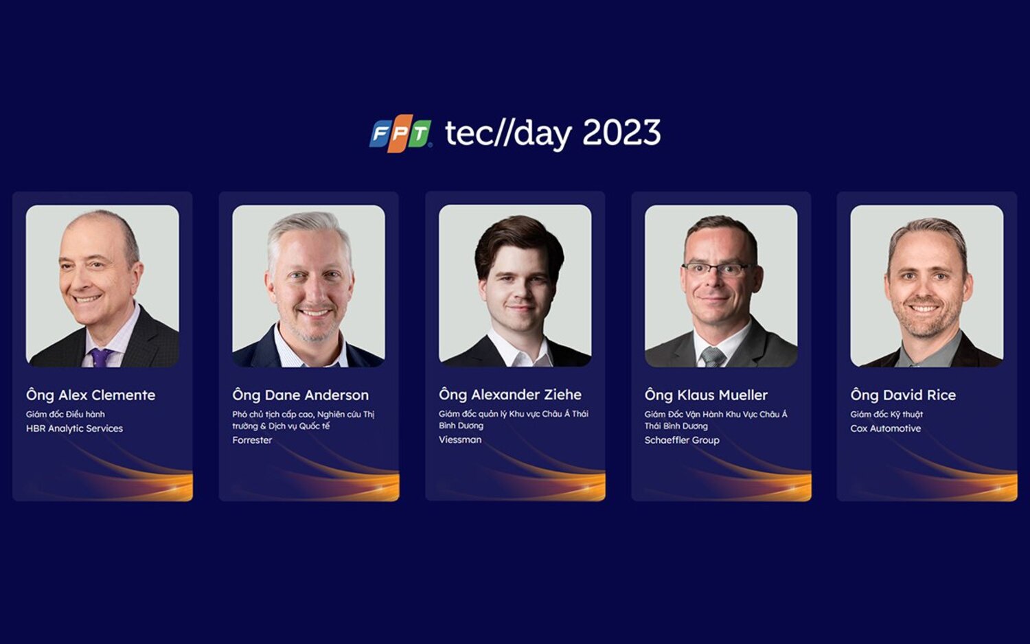 Một số diễn giả tại Techday 2023 - sự kiện công nghệ lớn nhất khu vực