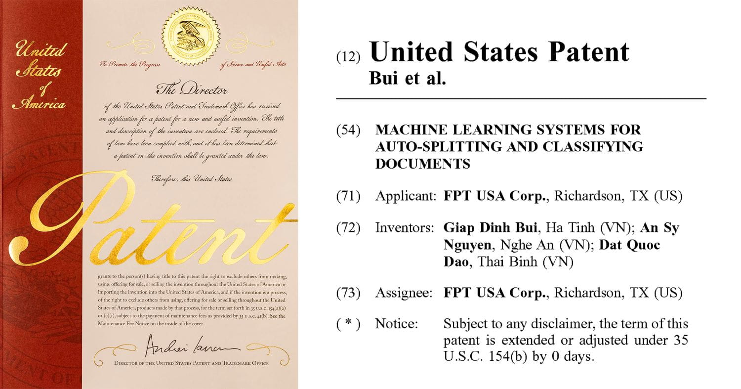 akaBot patented a machine learning system that automatically separates and classifies documents.