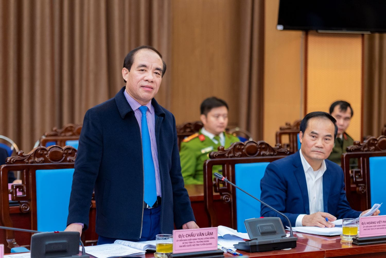 Mr. Chau Van Lam, Secretary of the Provincial Party Committee, spoke at the event.