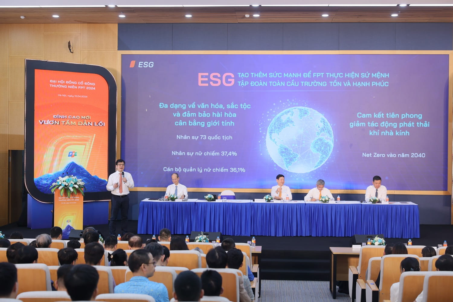 FPT khẳng định ESG tạo thêm sức mạnh để phát huy giá trị cốt lõi tiếp tục thực hiện sứ mệnh Tập đoàn toàn cầu trường tồn và hạnh phúc