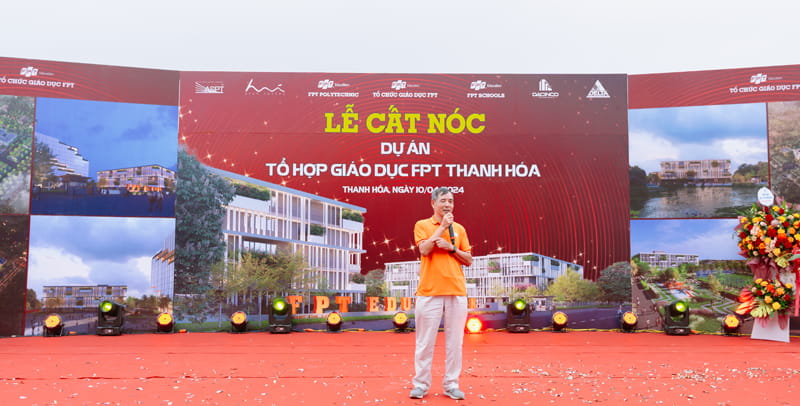 Dự án Tổ hợp giáo dục FPT tại Thanh Hoá cất nóc chỉ sau 3 tháng thi công