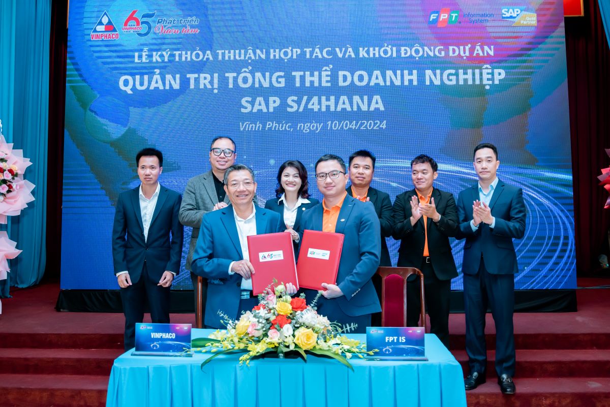 Vinphaco và FPT IS chính thức khởi động dự án triển khai hệ thống SAP S_4HANA.