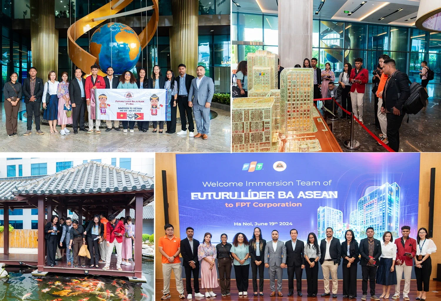 The group of future leaders of Timor-Leste visited FPT headquarters.