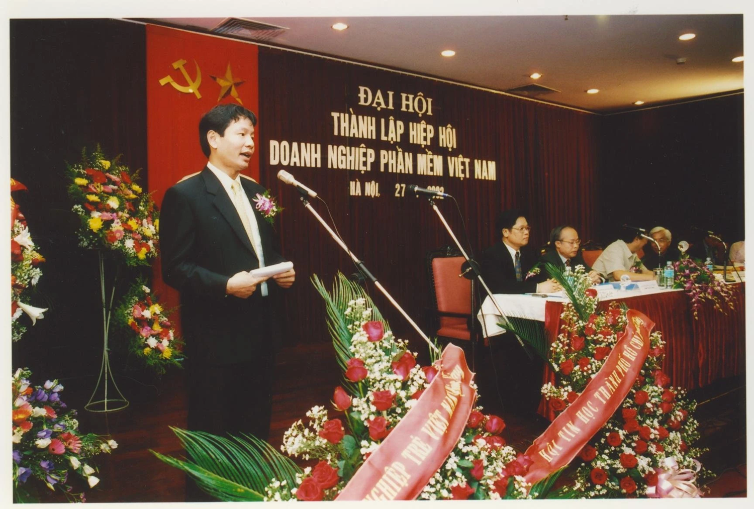 Đại hội thành lập Hiệp hội Phần mềm và CNTT Việt Nam.
