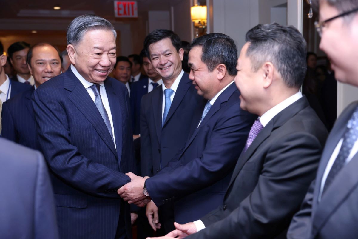 General Secretary and President To Lam participated in the seminar titled "Strengthening Vietnam - US Cooperation in Developing the Semiconductor Industry and Artificial Intelligence" held in New York on September 22. Photo: Vietnam News Agency (VNA)/Lam Khanh.