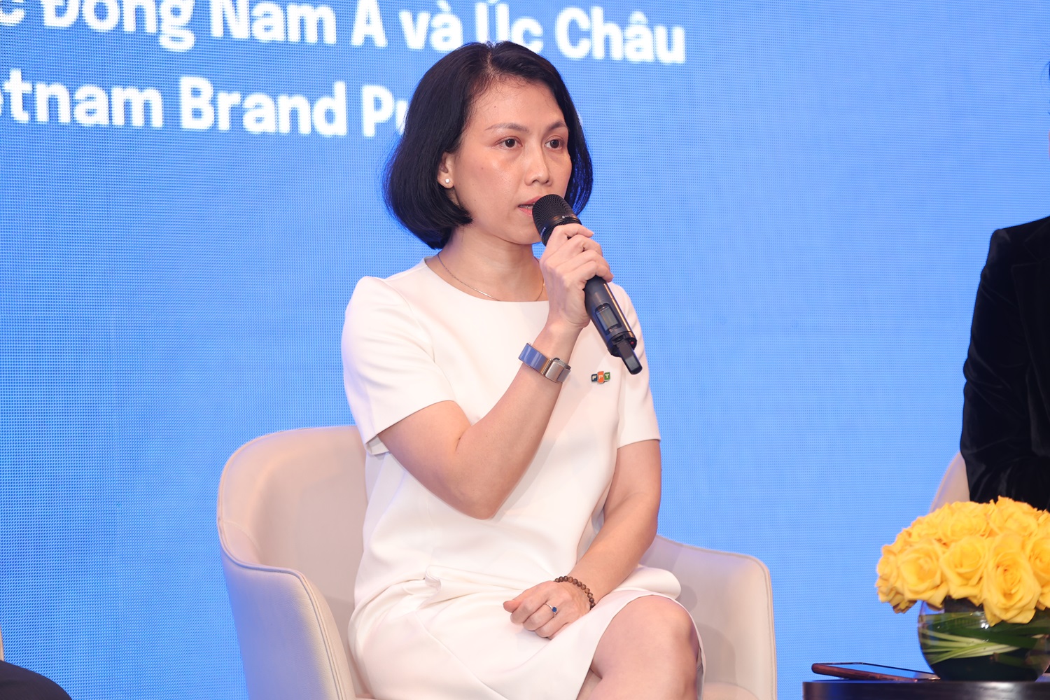 Bà Trần Thị Kim Phượng, Giám đốc FPT Software HCM, Tập đoàn FPT chia sẻ 3 câu chuyện giúp FPT thành công trên toàn cầu.