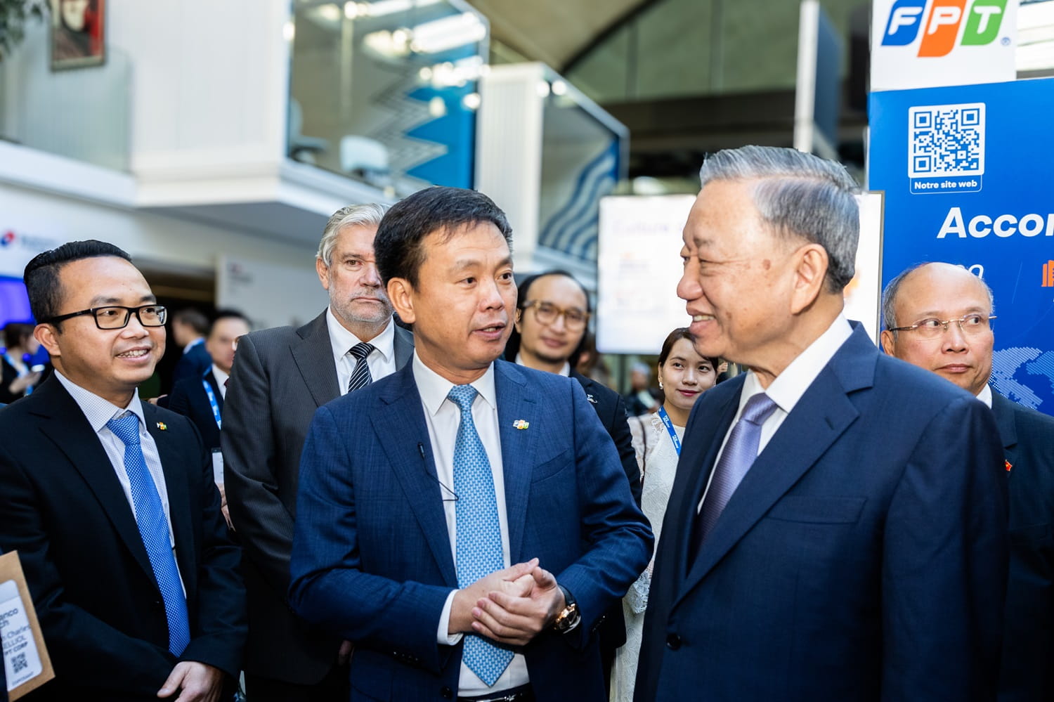 General Secretary and President To Lam Leads High-Level Delegation to FPT Booth at FrancoTech