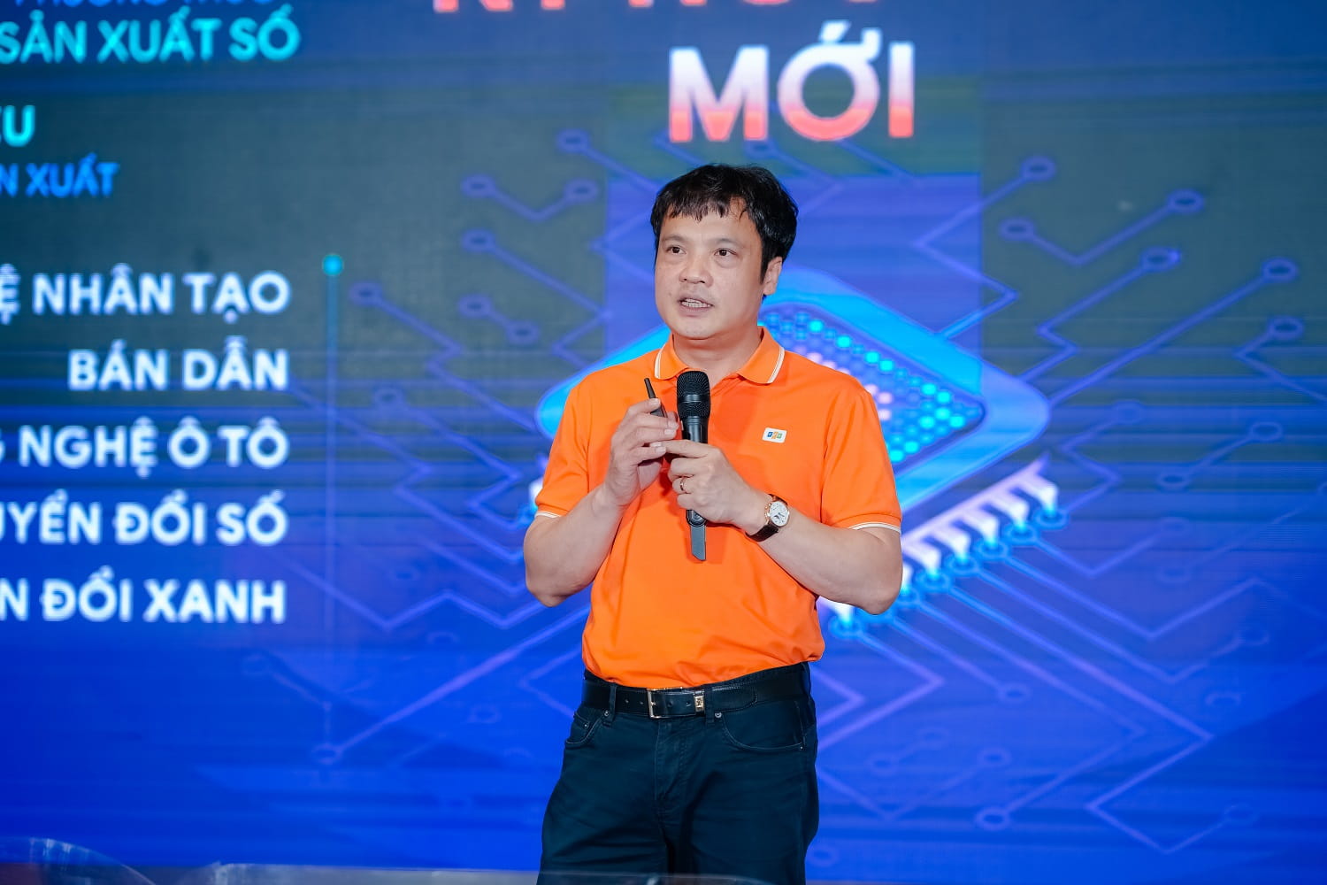 Ông Nguyễn Văn Khoa, Tổng Giám đốc FPT chia sẻ tại lễ công bố Diễn đàn FPT Techday 2024