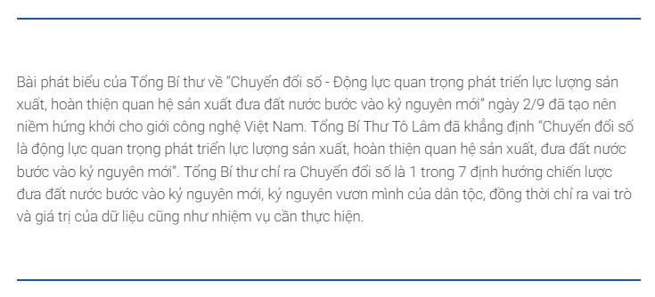 Dữ liệu là tài nguyên quốc gia, là tư liệu sản xuất mới