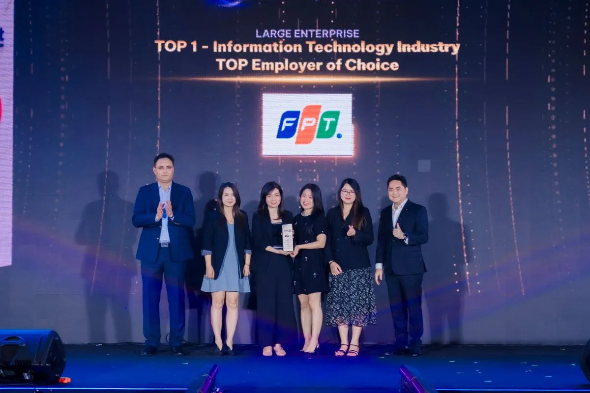 FPT Corporation was awarded Top 1 Employer of Choice in Information Technology - Large Enterprise Sector.