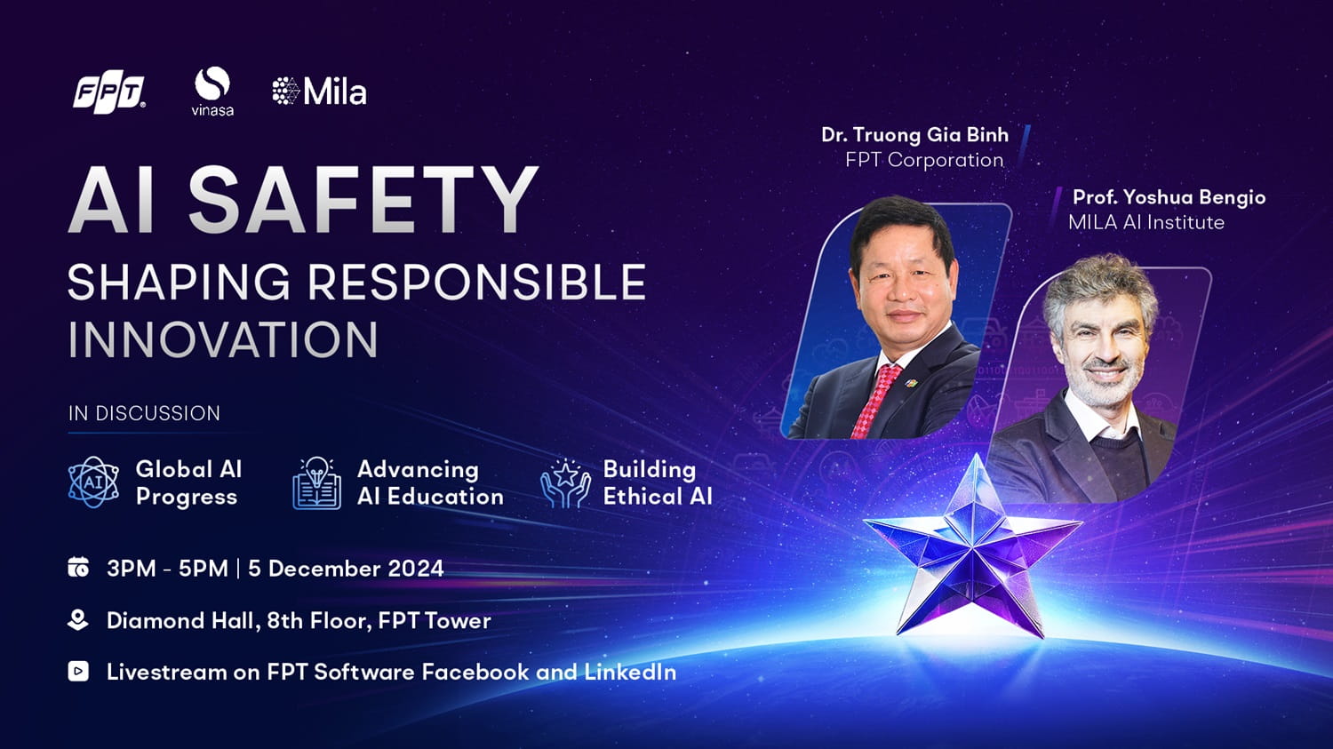 Thiên tài AI sang Việt Nam chia sẻ cách kiểm soát “bản năng sinh tồn” của AI