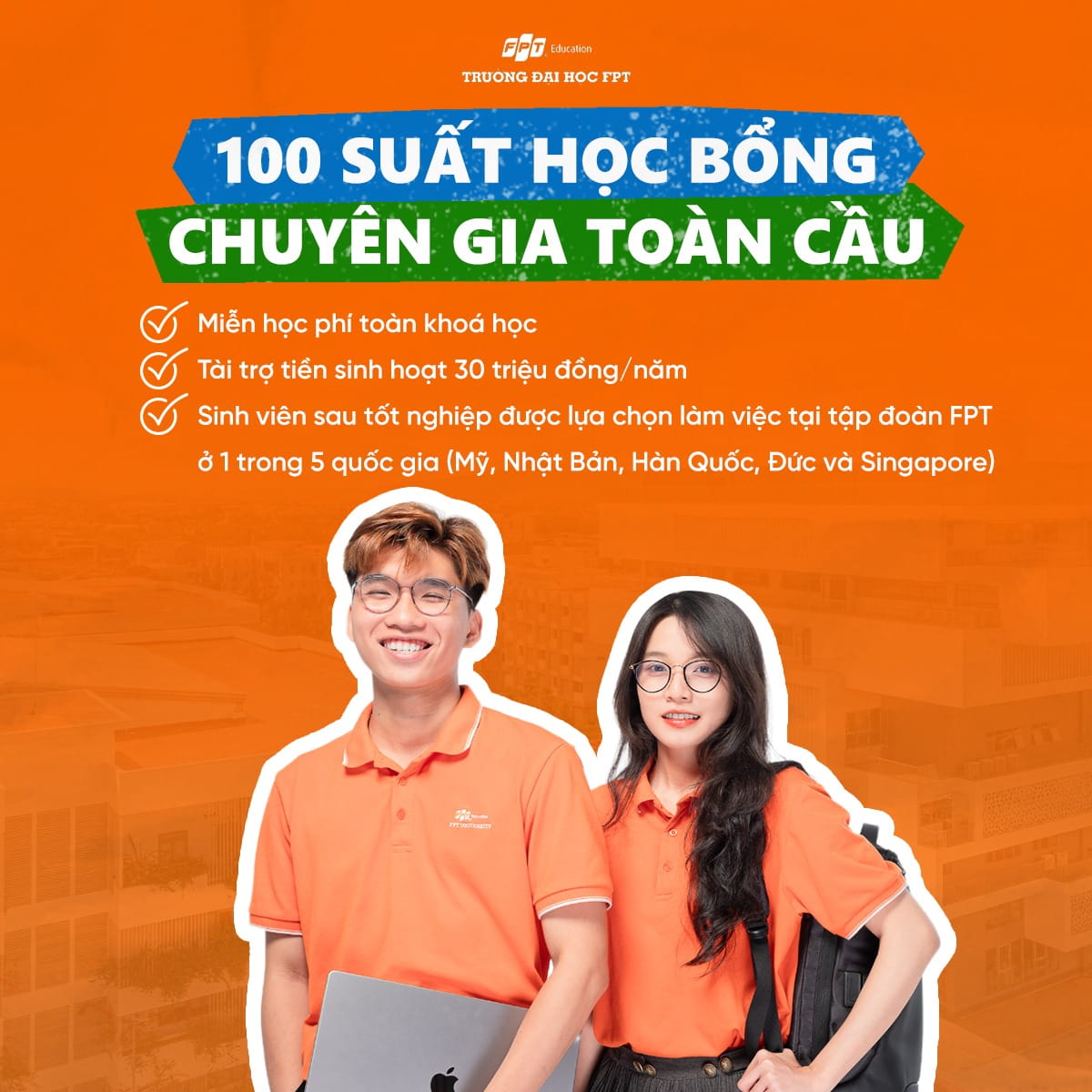 Những lợi ích sinh viên được hưởng từ chương trình học bổng Chuyên gia toàn cầu