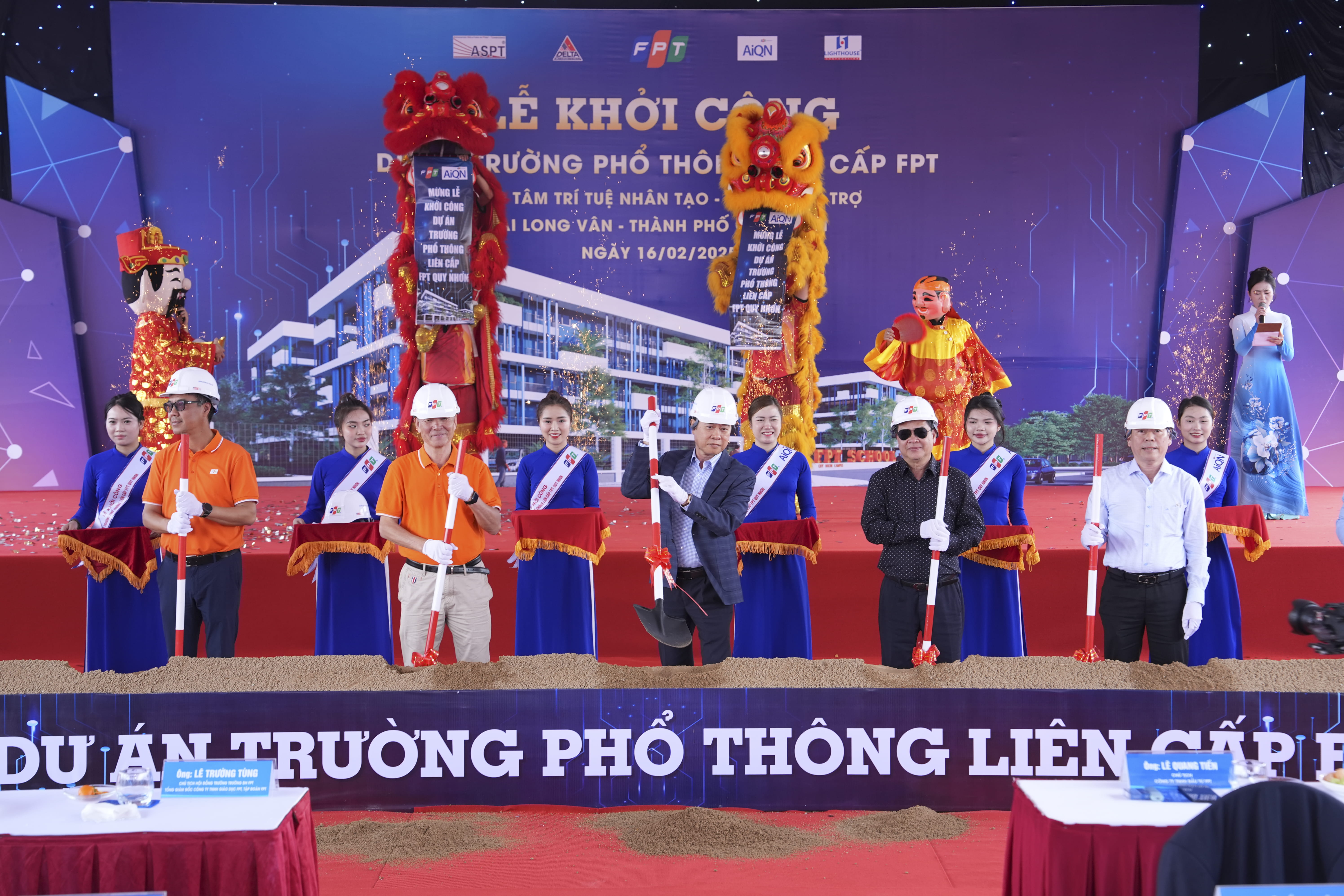 Groundbreaking ceremony of FPT Quy Nhon K–12 School.