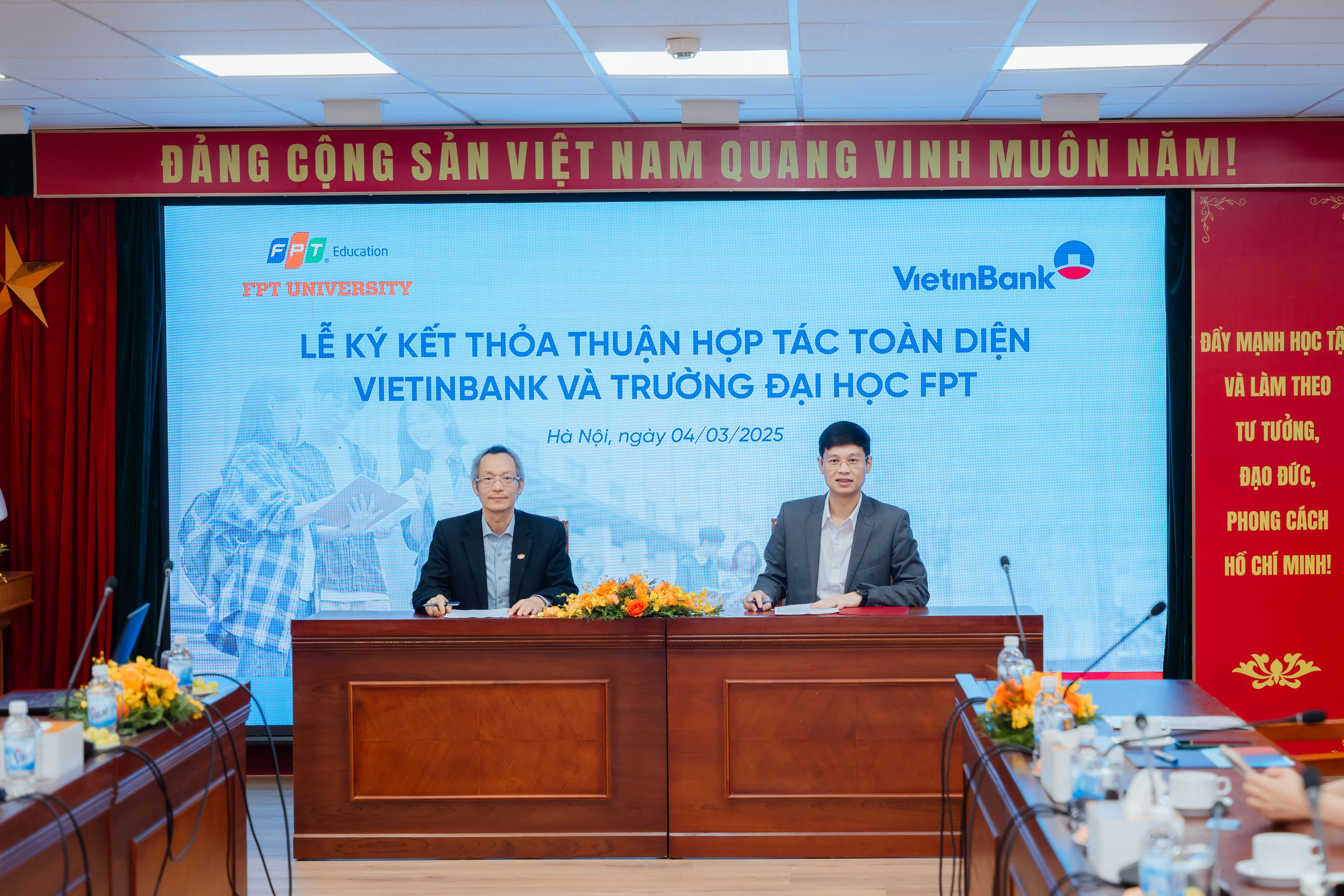 Lễ ký kết thỏa thuận hợp tác toàn diện giữa Vietinbank và Trường Đại học FPT, Tập đoàn FPT