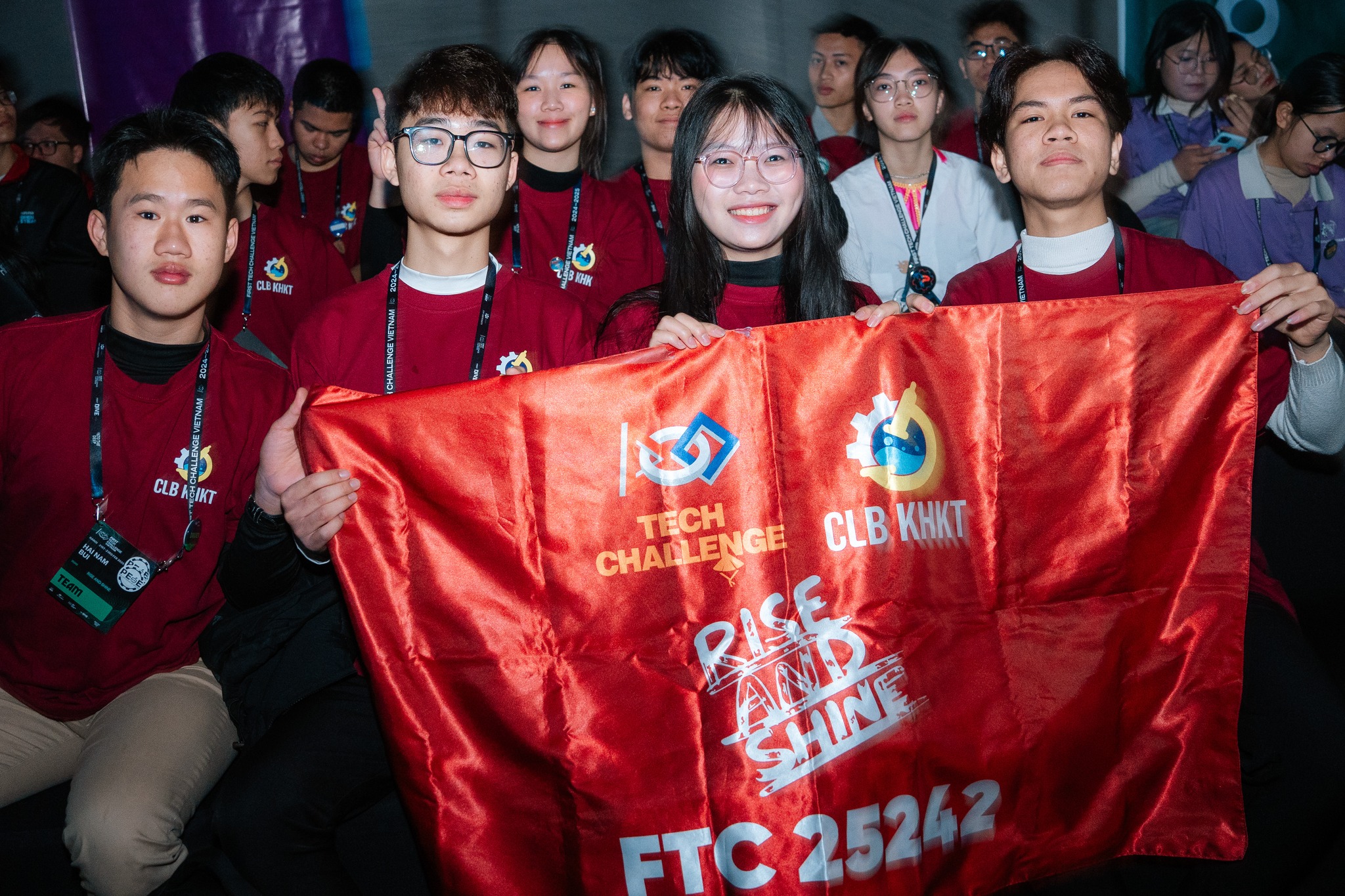 Rise and Shine Team at the FIRST Tech Challenge Vietnam 2024–2025.