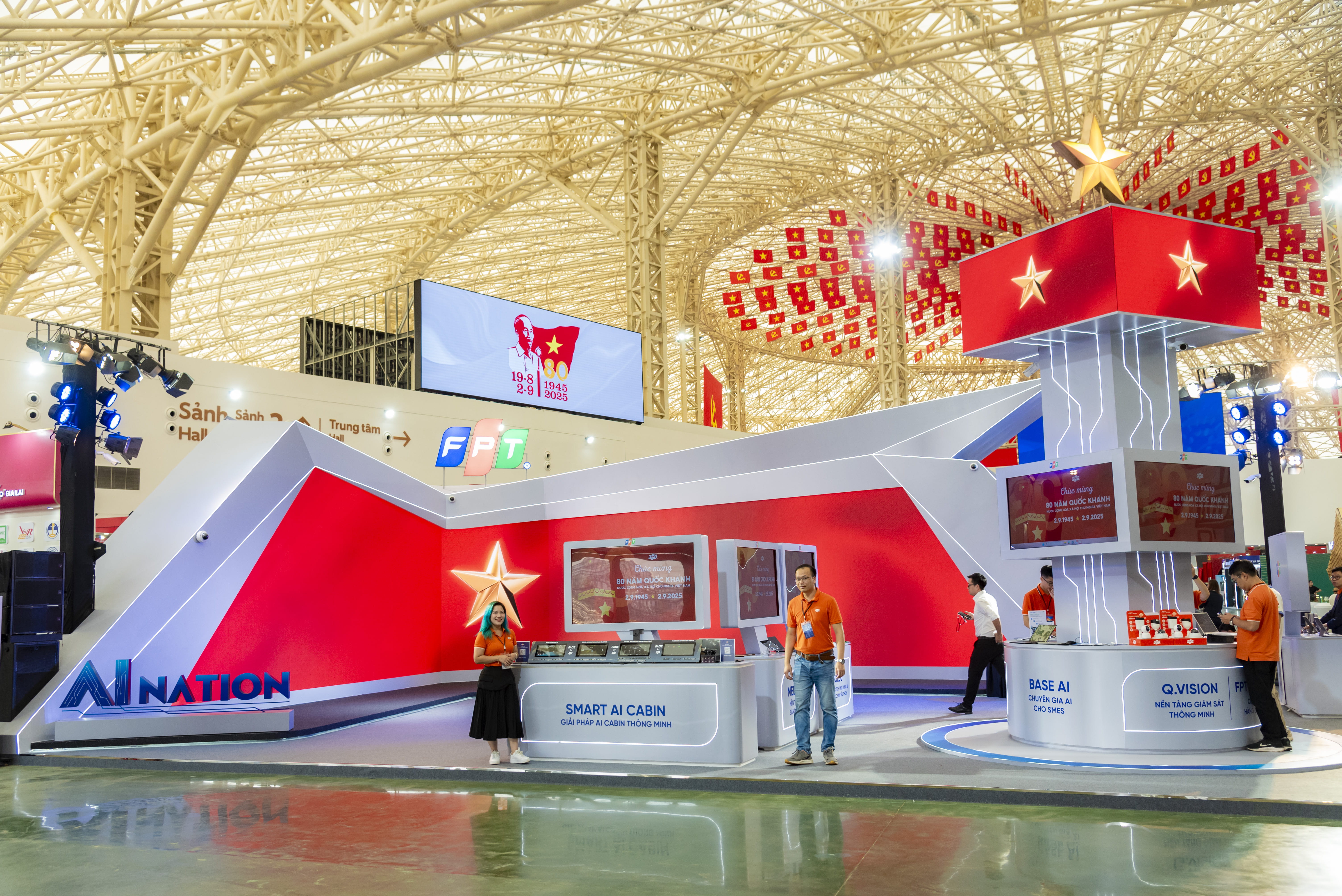 FPT’s booth themed “AI Nation” at the exhibition