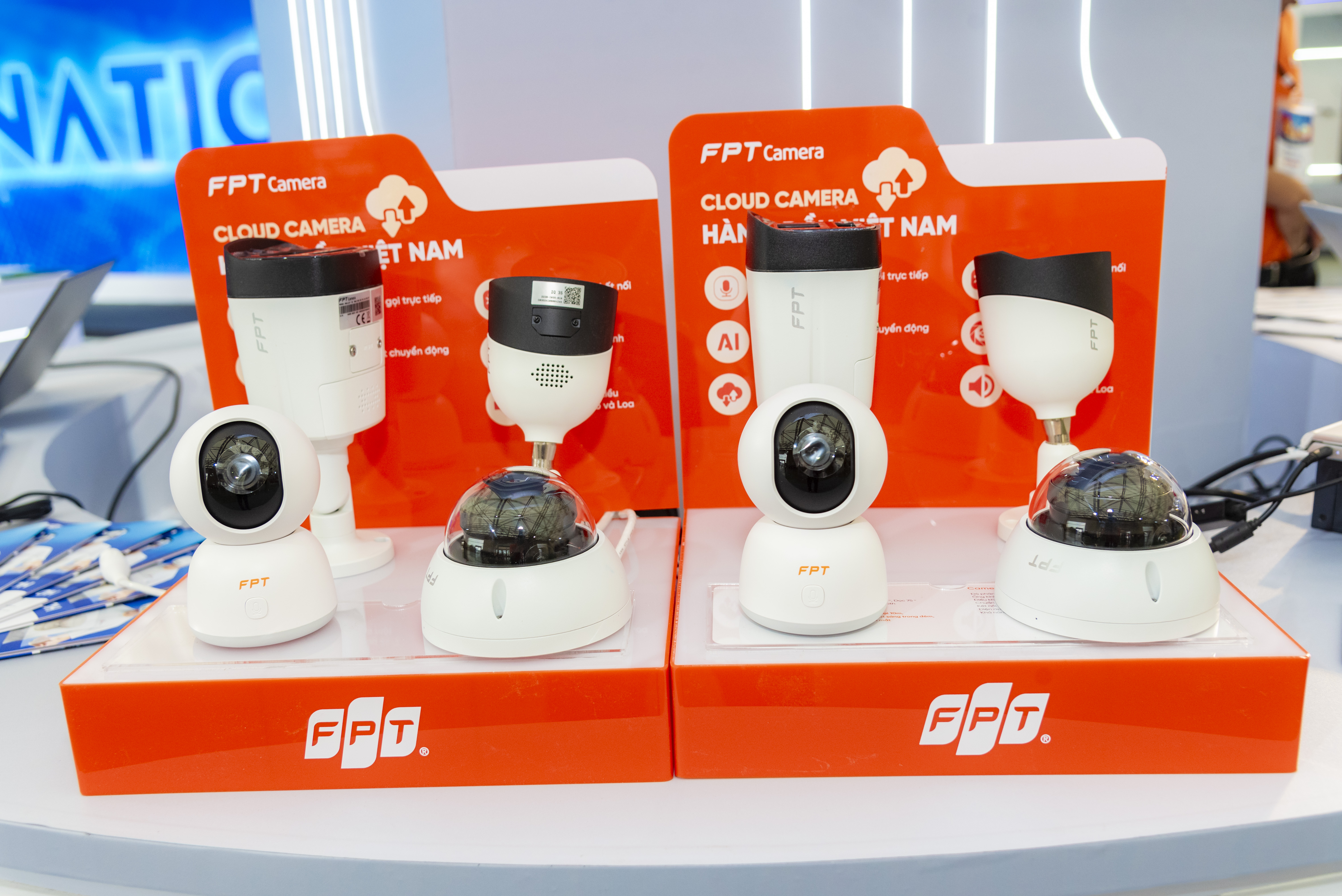 Gian trưng bày sản phẩm FPT Camera AI giám sát an ninh