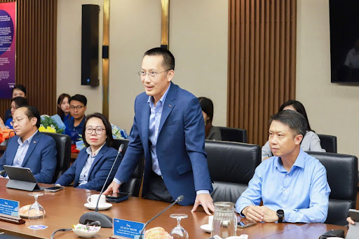Ông Vũ Thành Trung - Phó Chủ tịch HĐQT MB, Chủ tịch HĐTV MBV phát biểu tại sự kiện