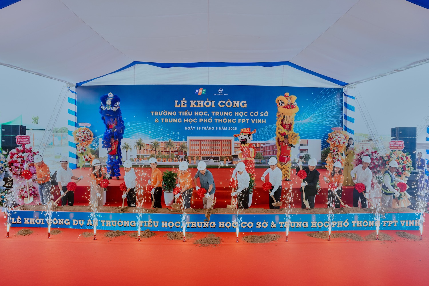 FPT khởi công trường phổ thông liên cấp đầu tiên tại Nghệ An