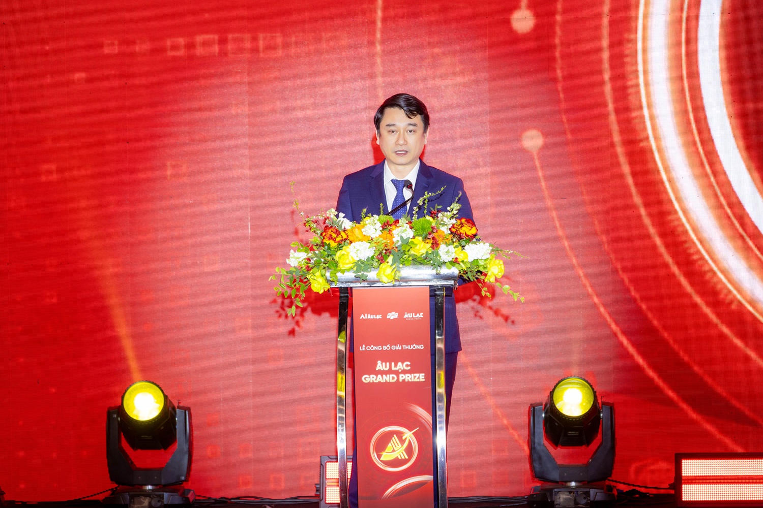 Thứ trưởng Bộ Ngoại Giao Lê Anh Tuấn phát biểu tại Lễ Công bố Giải thưởng Âu Lạc Grand Prize