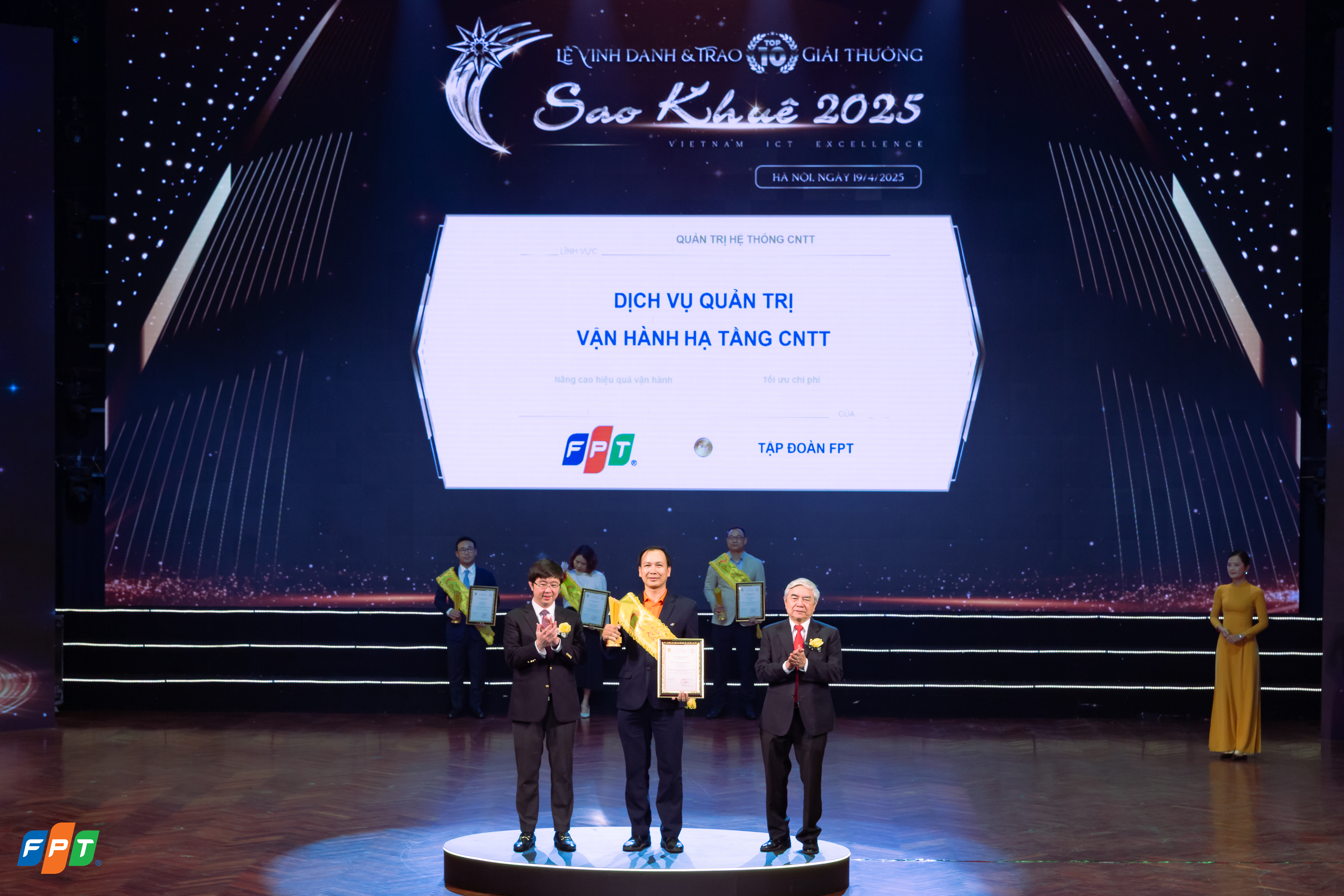Dịch vụ Quản trị vận hành hạ tầng CNTT (Top 10 Sao Khuê) được FPT cung cấp cho hàng trăm khách hàng, trong đó đa phần là các khách hàng tổ chức, doanh nghiệp lớn, doanh nghiệp đa quốc gia tại Việt Nam, Nhật Bản, Hàn Quốc, Trung Quốc, Mỹ….